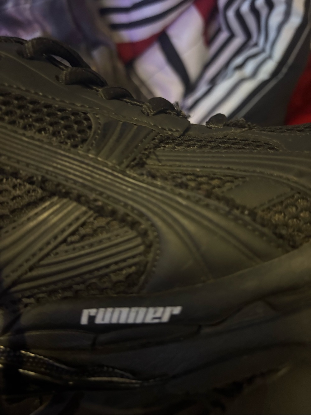 Balenciaga Black Layered Tech Runner Sneakers - Picture 6 of 7